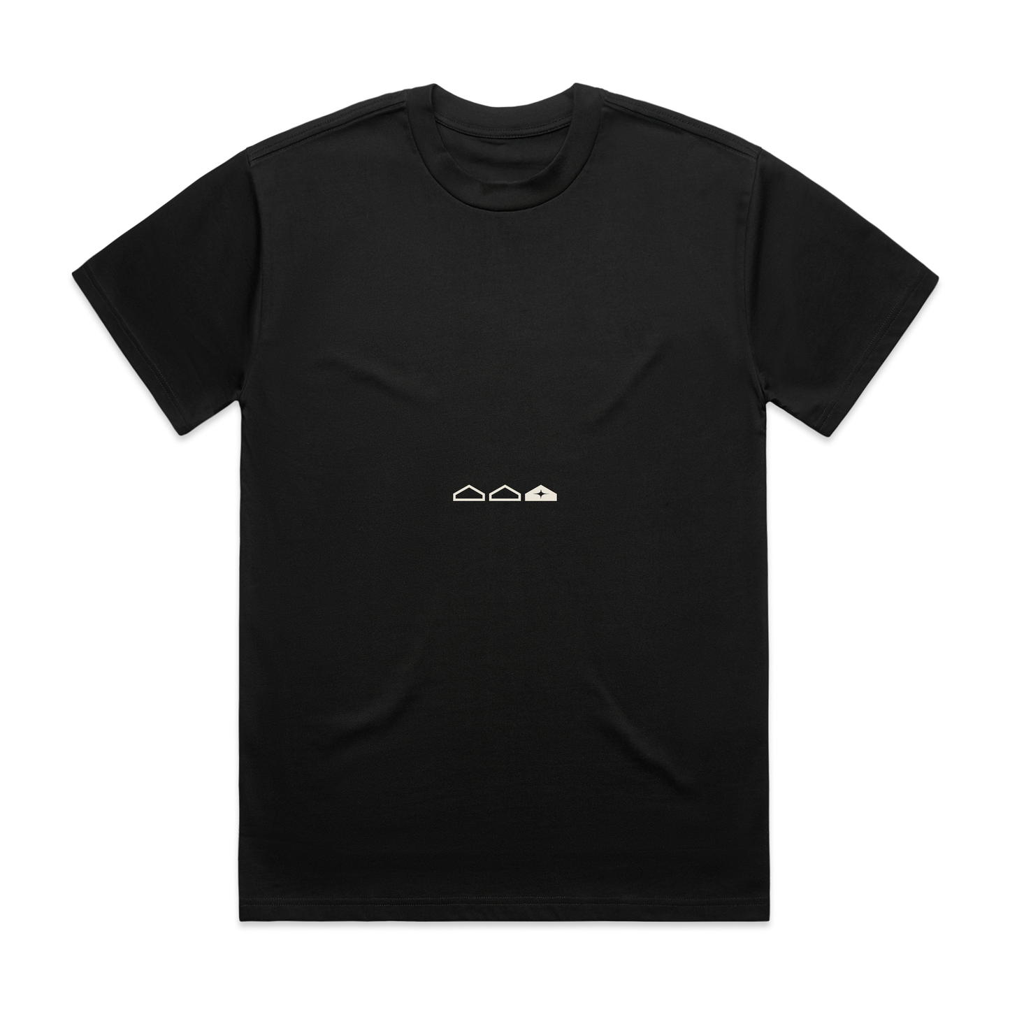 Black Linear Tee